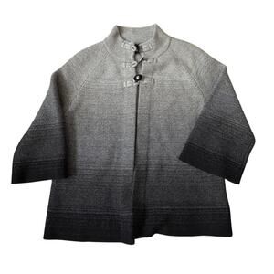 Jones New York Ombre Wool Angora Swing Cardigan Sweater M